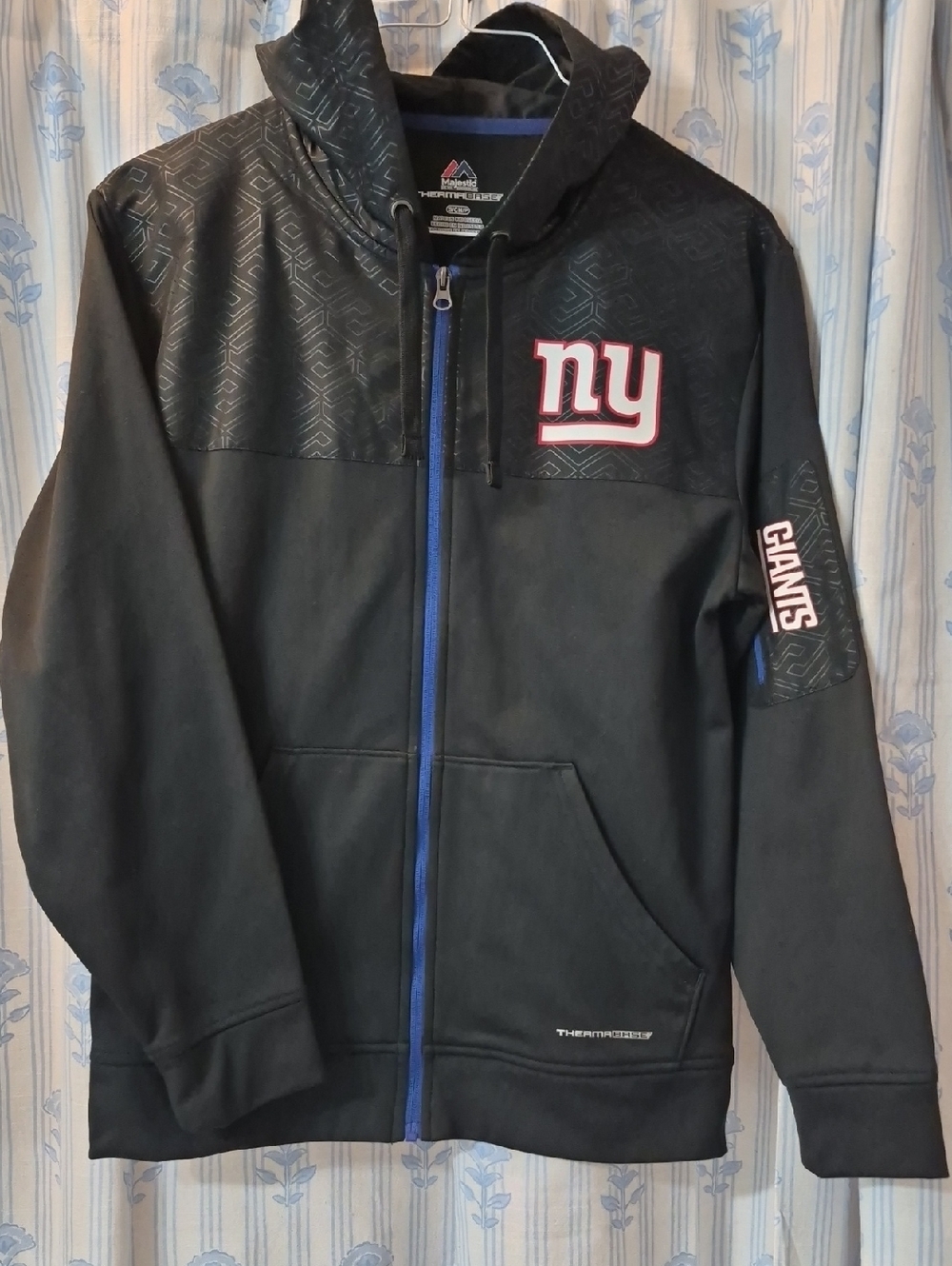Majestic New York Giants Football Zip up Hoodie Jacket Mens  Sz S